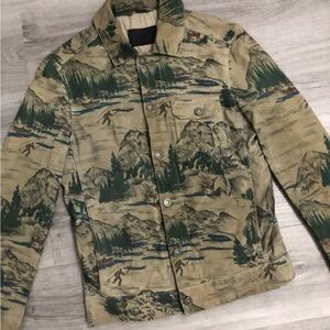 AllSaints 'Knox' Leather Trucker Jacket Size Unisex XS